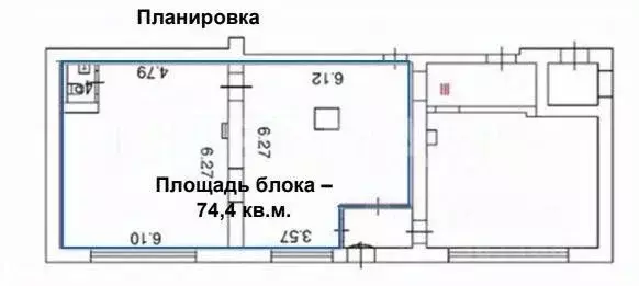 Торговая площадь в Москва ул. Фридриха Энгельса, 7-21 (74 м) - Фото 1