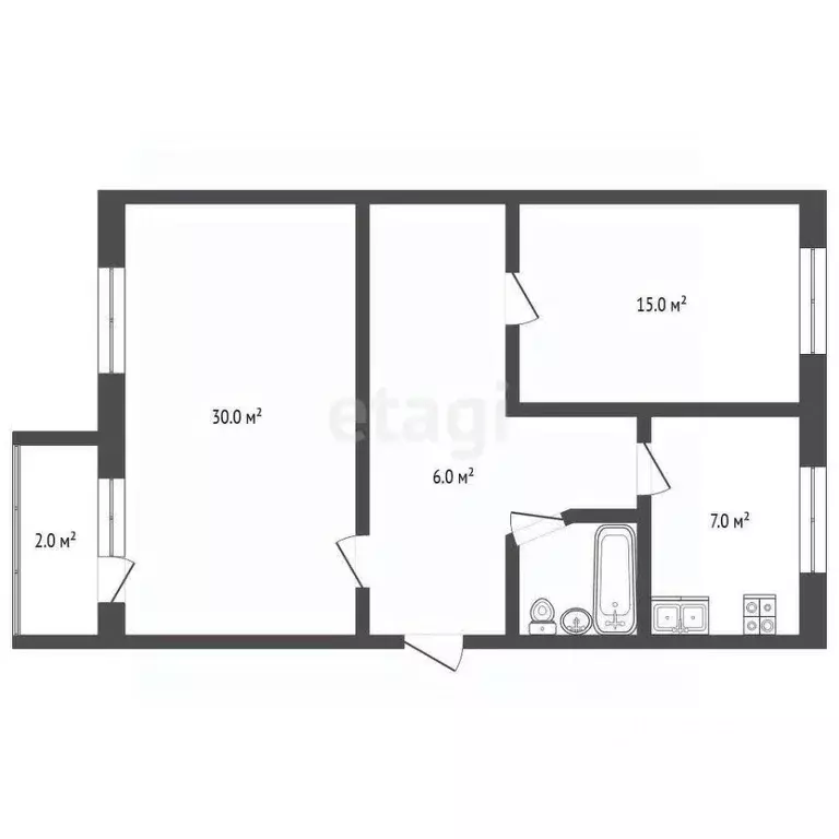 2-к кв. Краснодарский край, Новороссийск просп. Дзержинского, 160 ... - Фото 2