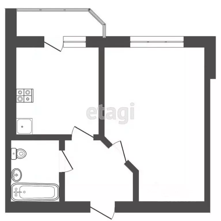 1-к кв. Мордовия, Саранск ул. Димитрова, 35 (37.6 м) - Фото 1