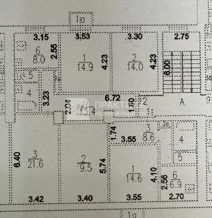 Комната Москва 3-я Гражданская ул., 70 (15.0 м) - Фото 1