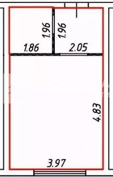 Студия Москва Кронштадтский бул., 9к2 (26.8 м) - Фото 2