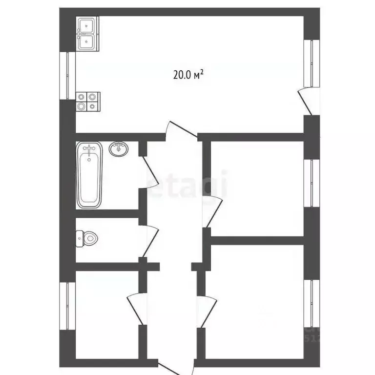 3-к кв. Ставропольский край, Пятигорск Оранжерейная ул. (105.0 м) - Фото 1