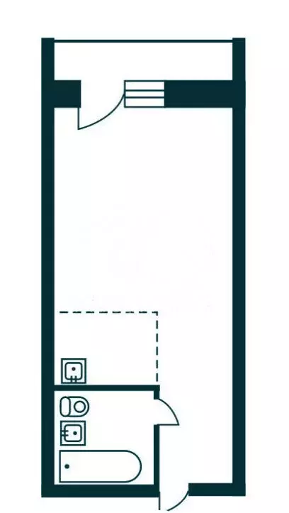Квартира-студия: Бердск, Белокаменная улица, 71 (25 м) - Фото 1