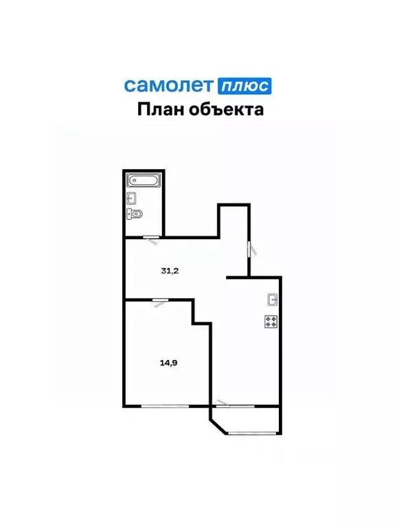 1-к кв. Свердловская область, Екатеринбург ул. Бабушкина, 45 (50.9 м) - Фото 2