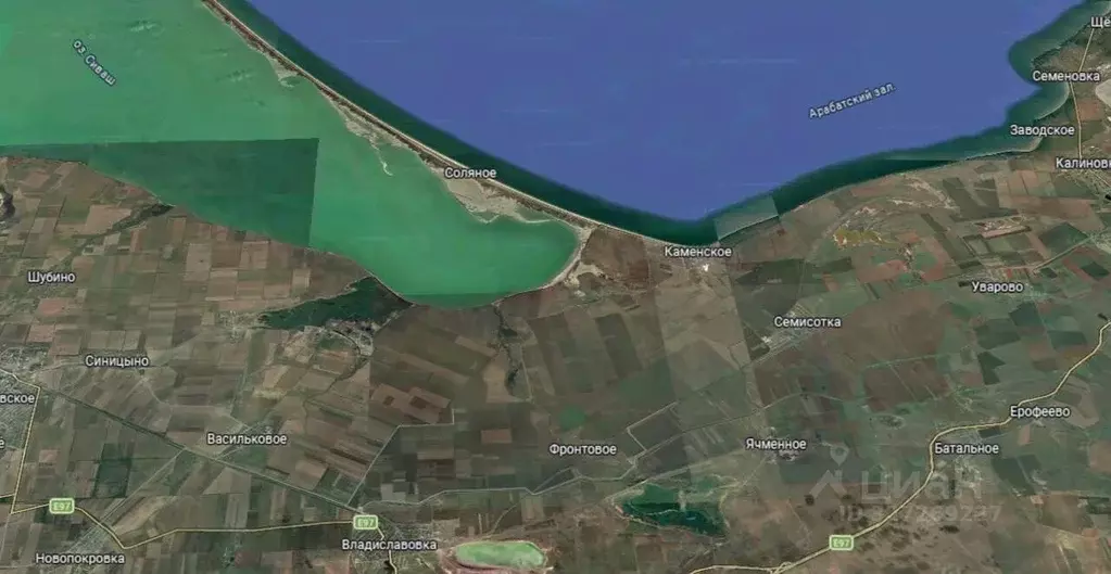 Участок в Крым, Ленинский район, Семисотское с/пос, с. Соляное 179 ... - Фото 1