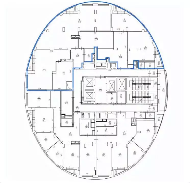 Помещение свободного назначения в Москва Поклонная ул., 3 (309 м) - Фото 2