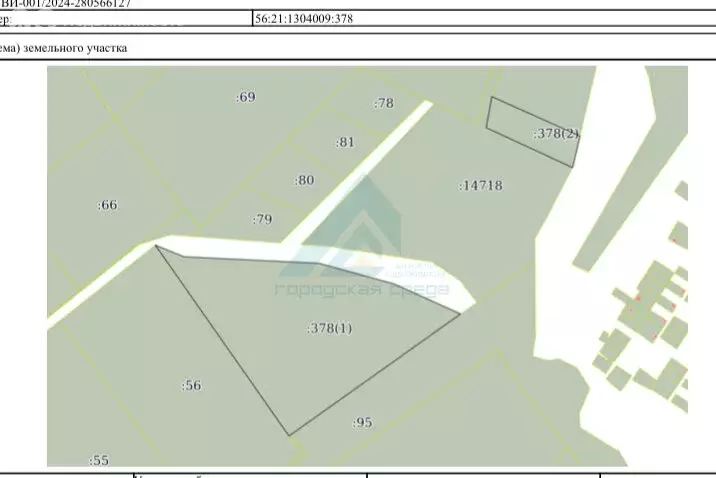 Участок в Оренбургский район, посёлок Ленина (880 м) - Фото 1
