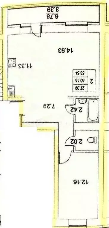 2-к кв. Татарстан, Казань ул. Азата Аббасова, 8 (54.0 м) - Фото 0