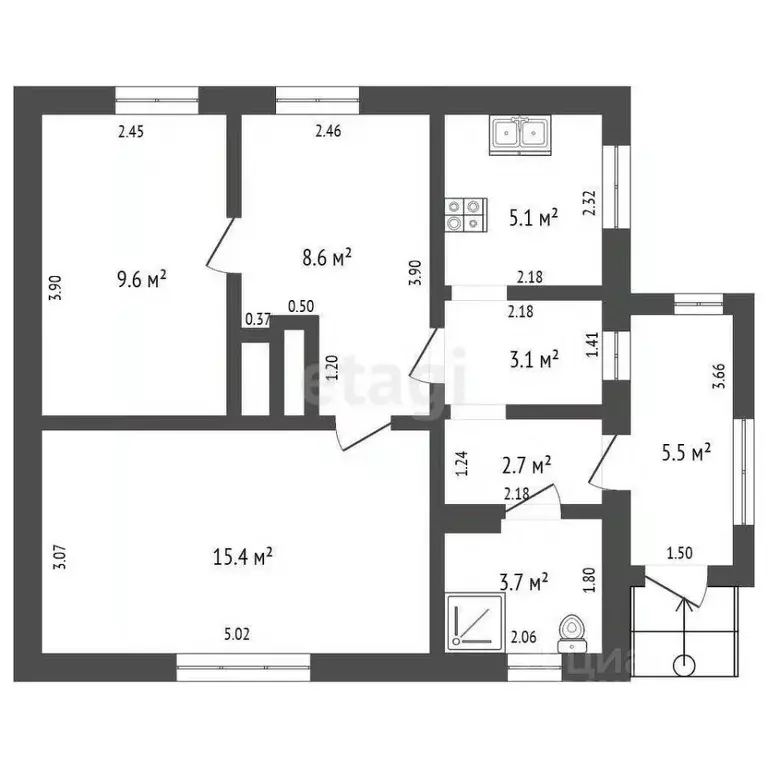 Дом в Калининградская область, Светловский городской округ, пос. ... - Фото 2