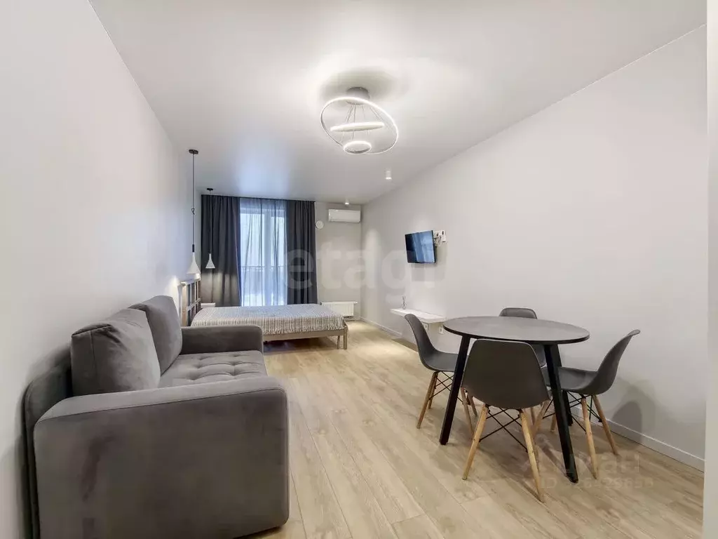 Студия Тюменская область, Тюмень ДОК мкр, ул. Воронинская, 43 (32.7 м) - Фото 1