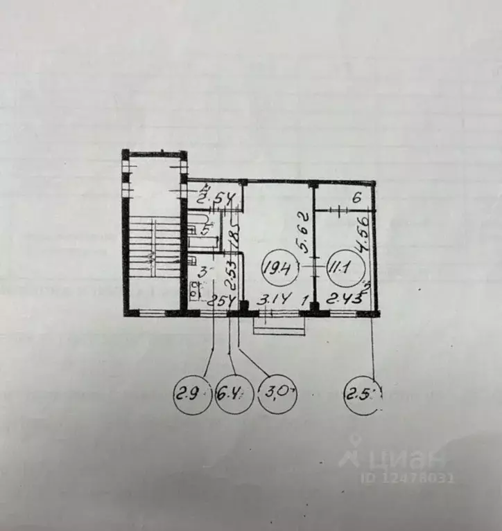 2-к кв. Санкт-Петербург ул. Софьи Ковалевской, 11К1 (45.3 м) - Фото 1