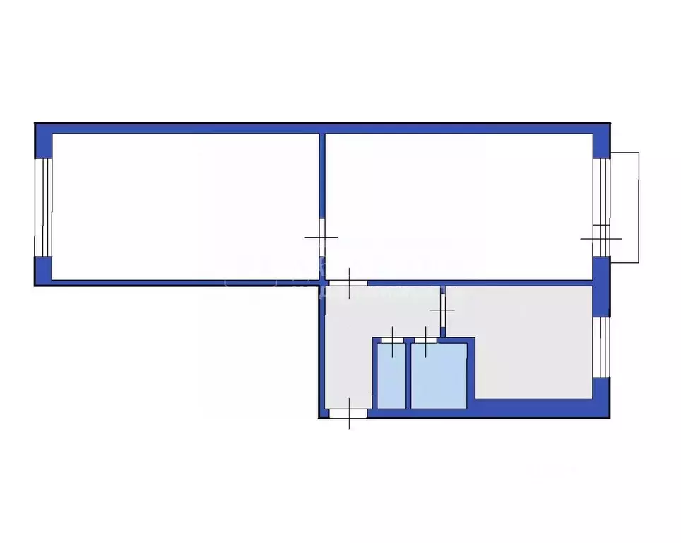 2-к кв. Кемеровская область, Кемерово ул. Ворошилова, 16 (48.5 м) - Фото 2