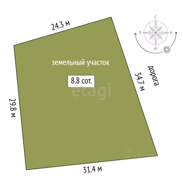 Участок в Тюменская область, Нижнетавдинский муниципальный округ, пос. ... - Фото 2