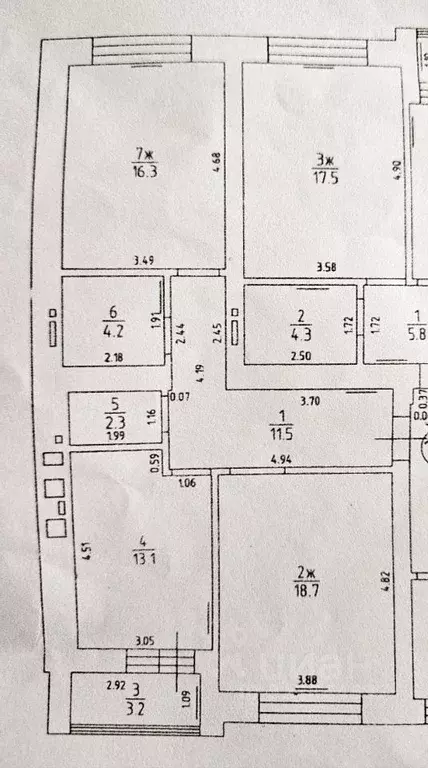 2-к кв. Калининградская область, Калининград Шахматная ул., 2В (69.3 ... - Фото 1