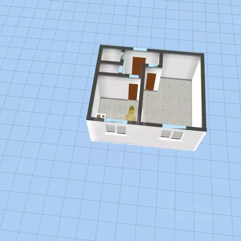 1-к кв. Белгородская область, Губкин ул. Королева, 12 (35.5 м) - Фото 2