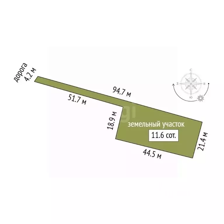 Участок в Крым, Черноморский район, Окуневское с/пос, с. ... - Фото 2