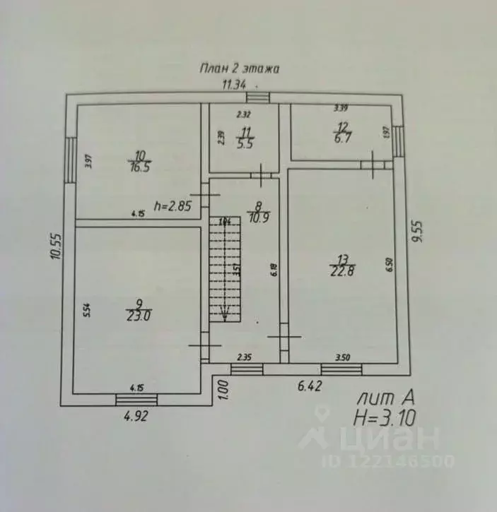 Дом в Краснодарский край, Краснодар проезд 3-й Звенигородский, 6/2 ... - Фото 2