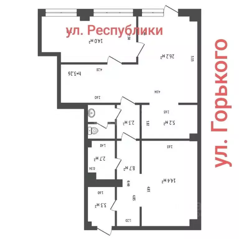 Торговая площадь в Красноярский край, Красноярск ул. Республики, 45 ... - Фото 2
