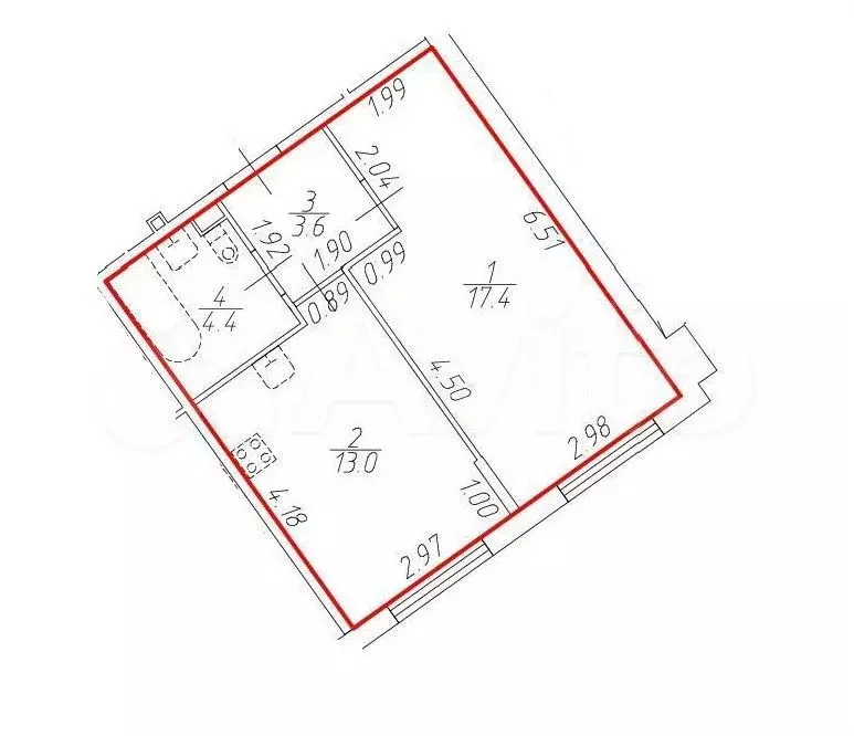 Аукцион: 1-к. квартира, 38,4 м, 1/10 эт. - Фото 0