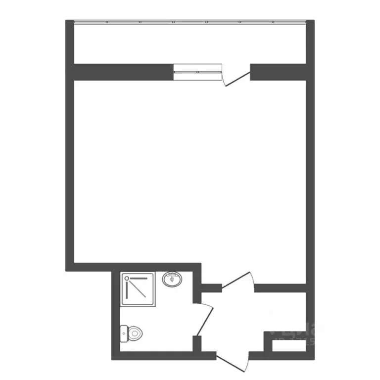 Студия Тюменская область, Тюмень ул. Мельникайте, 113 (17.1 м) - Фото 2