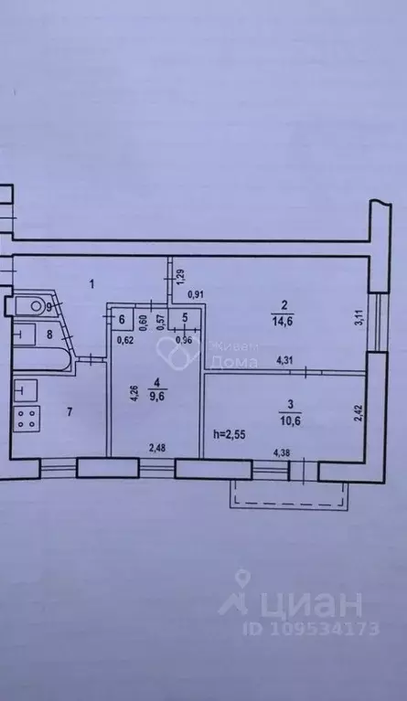 3-к кв. Волгоградская область, Волгоград ул. Героев Малой Земли, 40 ... - Фото 2