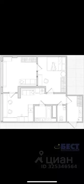 2-к кв. Московская область, Реутов ул. Октября, 18 (55.0 м) - Фото 1