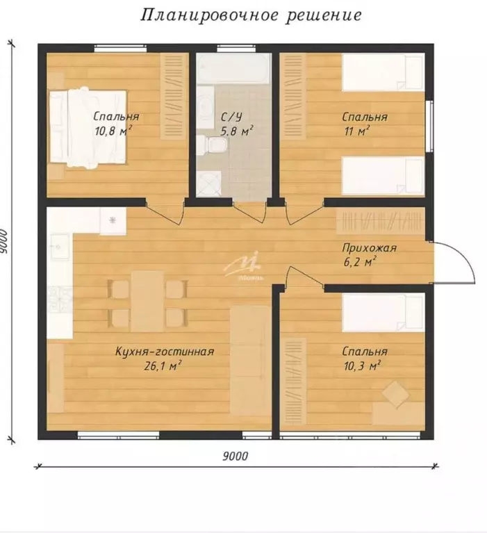 Дом в Севастополь Швейник садоводческое товарищество,  (81 м) - Фото 2