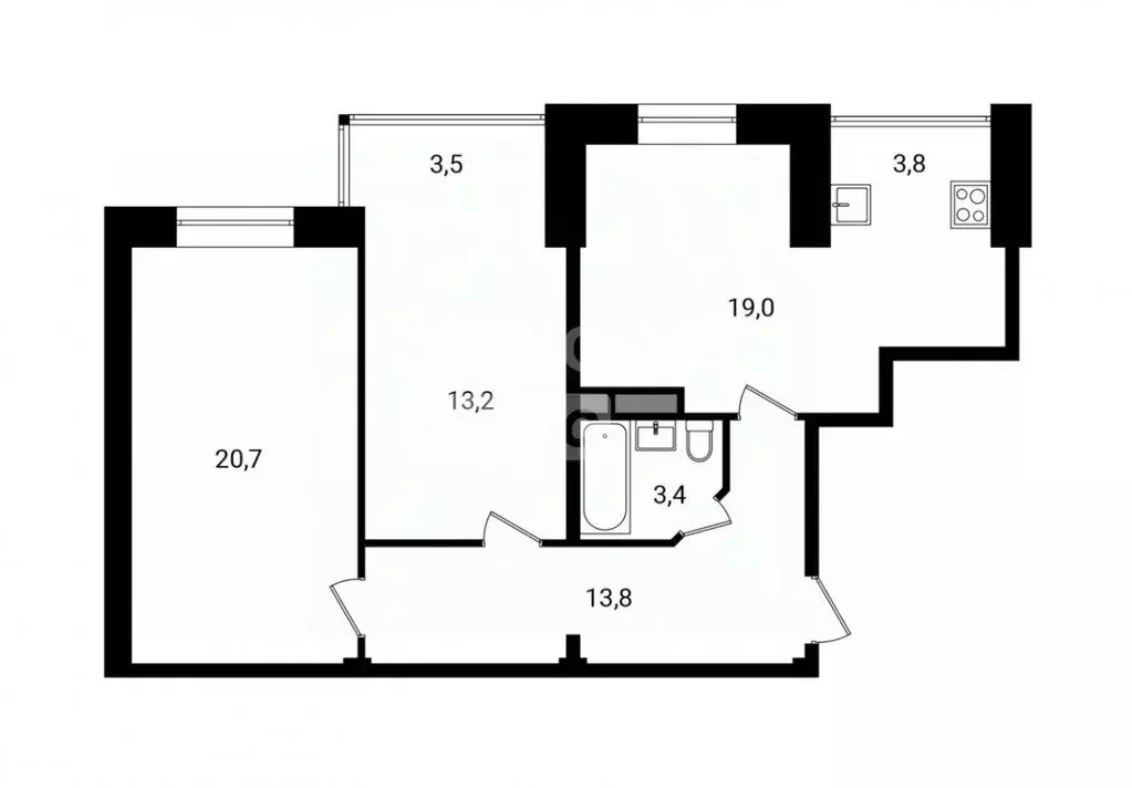 2-к кв. Дагестан, Дербент Приморская ул., 42к1 (70.7 м) - Фото 2