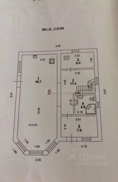 Дом в Ростовская область, Ростов-на-Дону Елецкий пер., 9 (136 м) - Фото 1