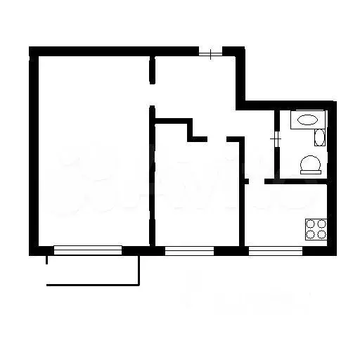 2-к. квартира, 47,1 м, 7/12 эт. - Фото 0