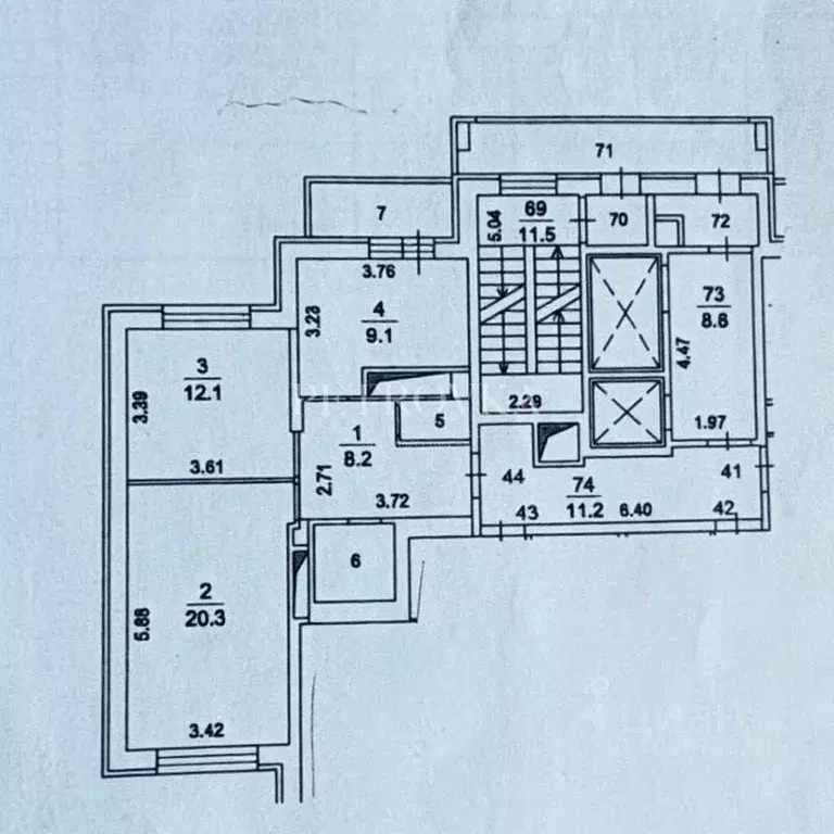 2-к кв. Московская область, Подольск Рязановское ш., 19 (55.9 м) - Фото 2