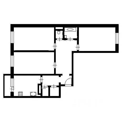 3-к кв. Москва Синявинская ул., 11к3 (89.2 м) - Фото 1