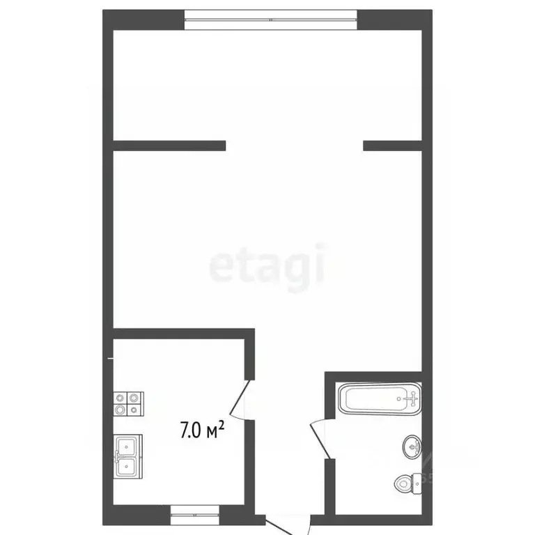 1-к кв. Севастополь ул. Лизы Чайкиной, 99К1 (30.2 м) - Фото 2