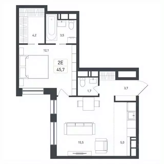 Студия Московская область, Подольск городской округ, д. Борисовка ... - Фото 1