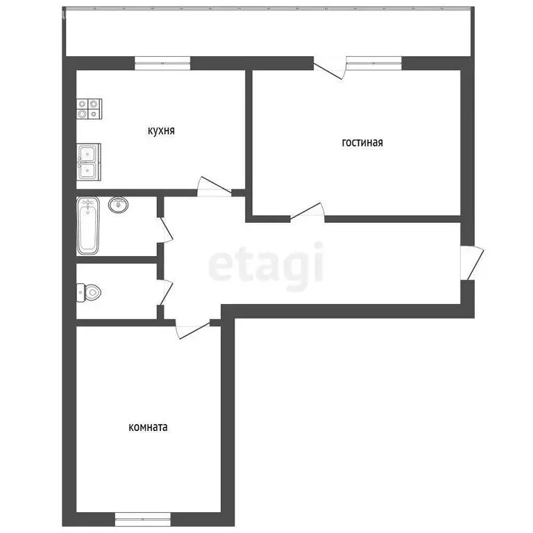2-комнатная квартира: Троицк, Путевая улица, 10Б (49.4 м) - Фото 1