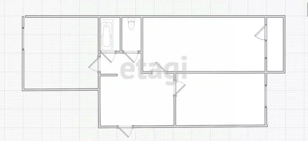 2-к кв. Ивановская область, Приволжск ул. Фурманова, 21 (52.0 м) - Фото 2