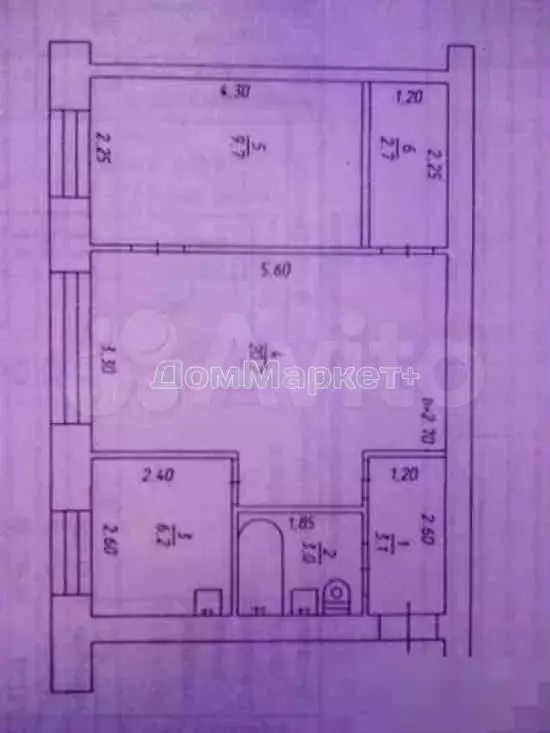 2-к. квартира, 45 м, 1/5 эт. - Фото 0