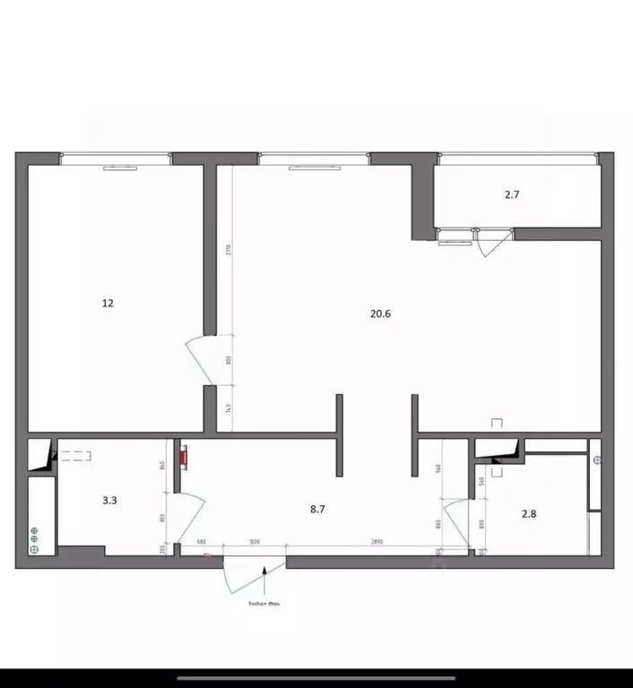 1-к кв. Московская область, Одинцово ул. Сколковская, 5А (49.0 м) - Фото 2