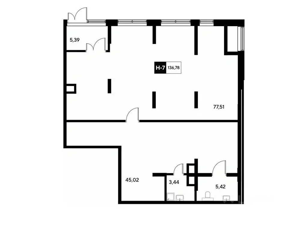 Помещение свободного назначения в Московская область, Реутов 3-й мкр, ... - Фото 1