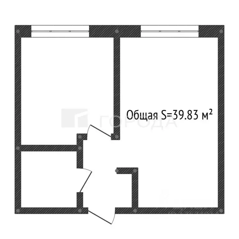 2-к кв. Алтайский край, Барнаул ул. Сизова, 20 (39.83 м) - Фото 2