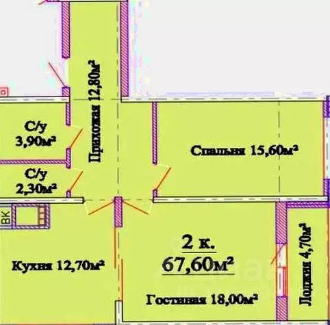 2-к кв. Саха (Якутия), Якутск ул. Пояркова, 20/1 (70.0 м) - Фото 0