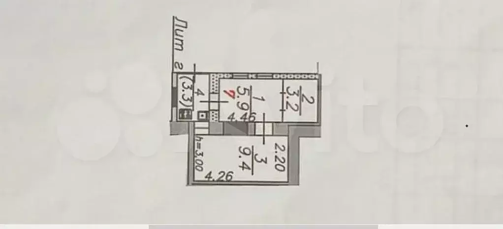 1-к. квартира, 18 м, 1/2 эт. - Фото 0