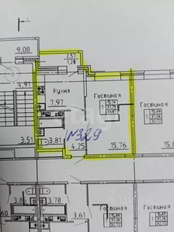 1-к кв. Воронежская область, Воронеж ул. Корольковой, 20 (32.1 м) - Фото 1