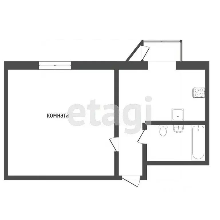1-к кв. Камчатский край, Петропавловск-Камчатский ул. Виталия Кручины, ... - Фото 2