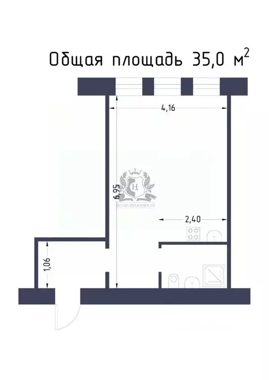 Студия Санкт-Петербург Гороховая ул., 32 (35.0 м) - Фото 2