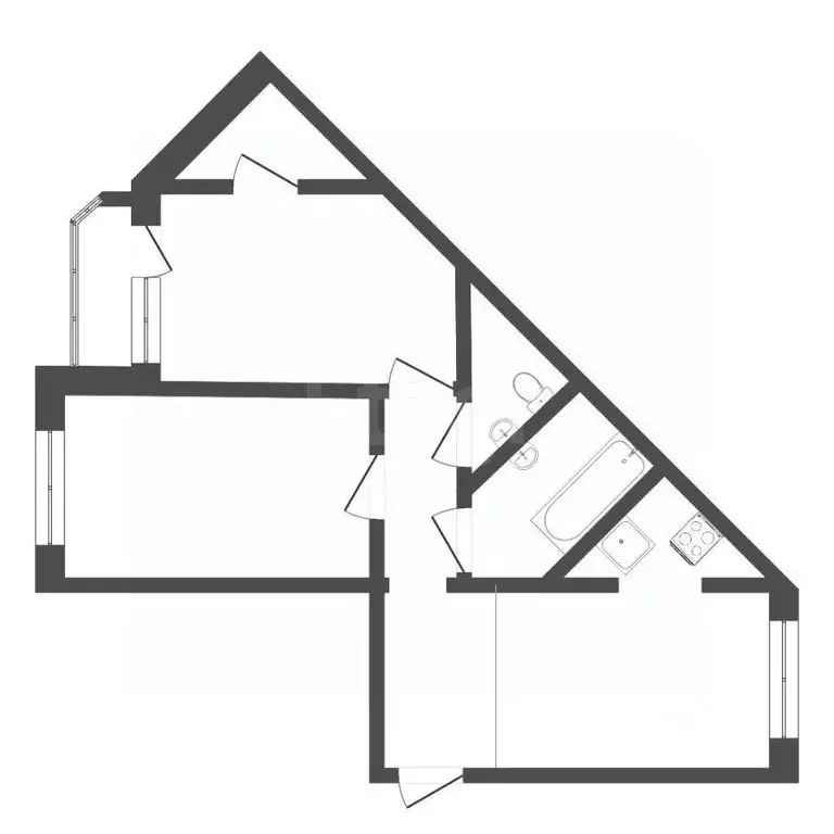 2-к кв. Тюменская область, Тюменский муниципальный округ, д. Дударева ... - Фото 2