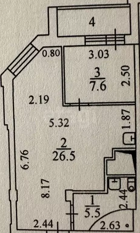 2-к кв. Московская область, Мытищи ул. Академика Каргина, 42 (40.3 м) - Фото 1