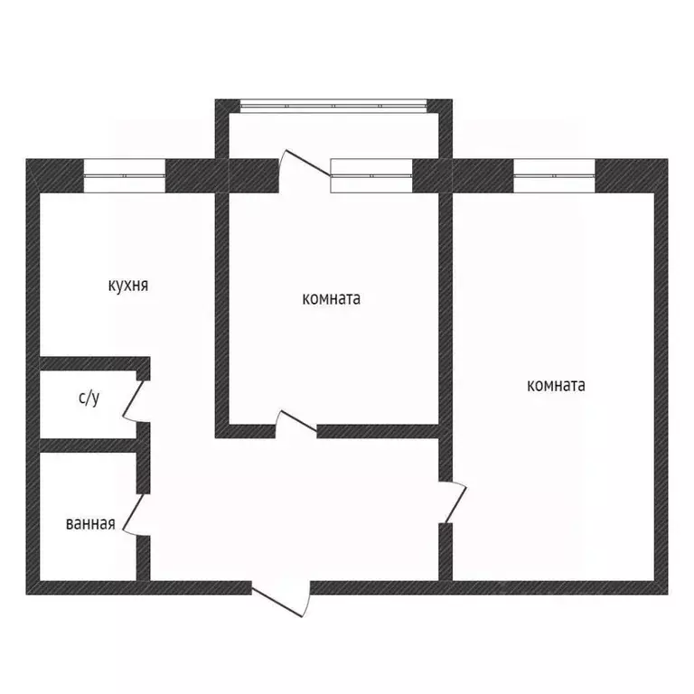 4-к кв. Курганская область, с. Кетово ул. Космонавтов, 44 (62.8 м) - Фото 2