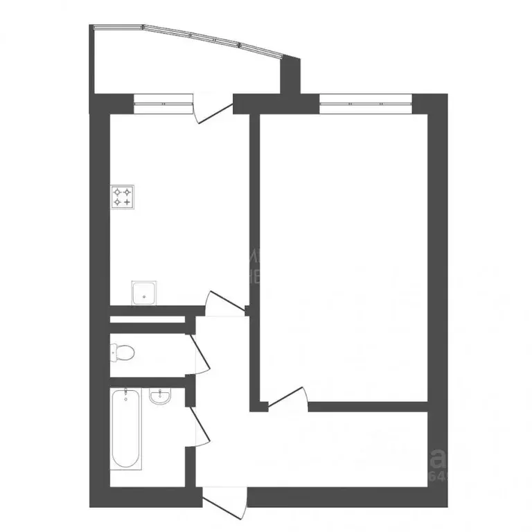 1-к кв. Тюменская область, Тюмень Антипино мкр, ул. Беловежская, 7 ... - Фото 2