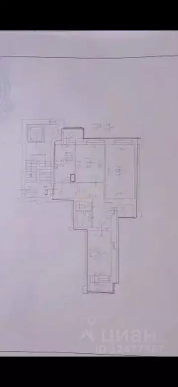 3-к кв. Санкт-Петербург ул. Рашетова, 6 (80.0 м) - Фото 2